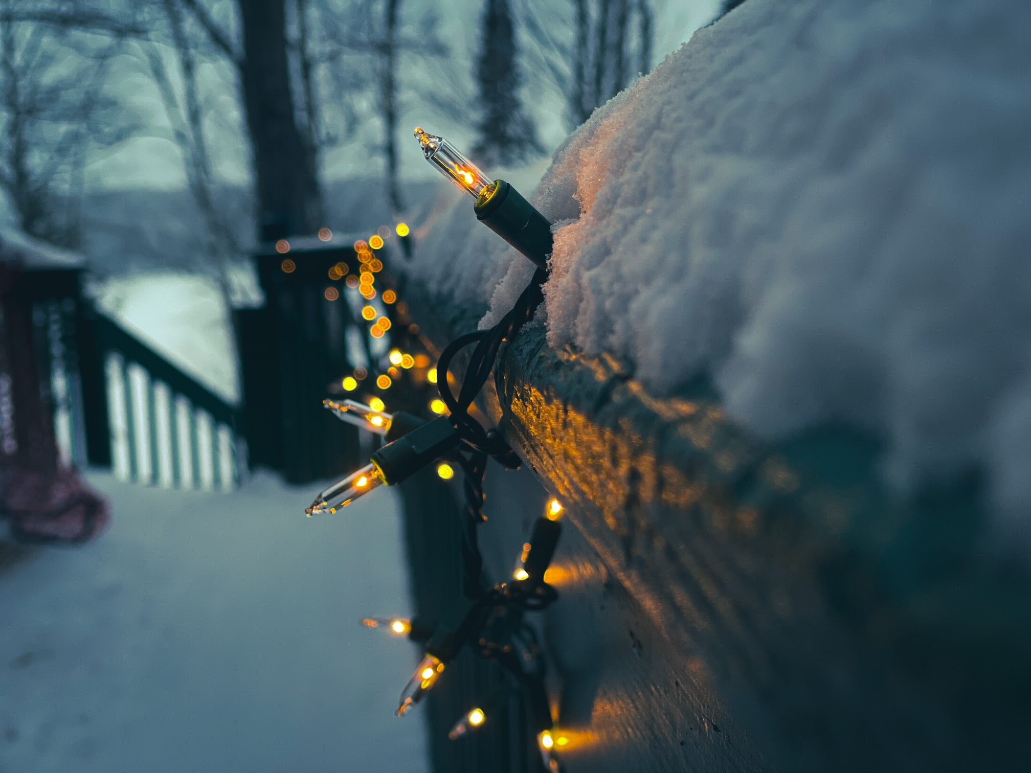 Outdoor lights signifying fantasy stories with Christian themes