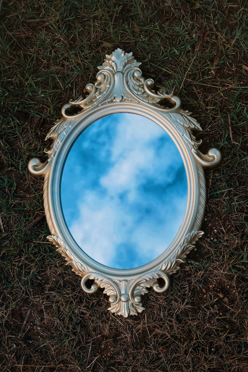 A mirror reflecting sunlight that symbolizes good stories reflecting Truth.